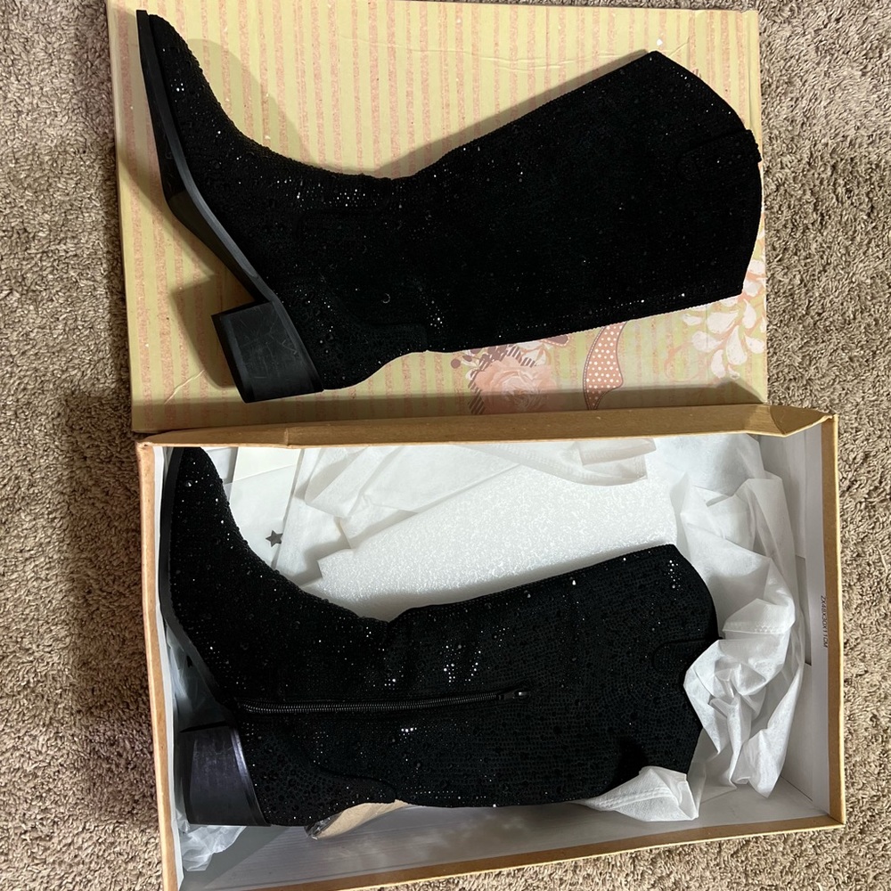 Rhinestone boots only worn once to the eras tour